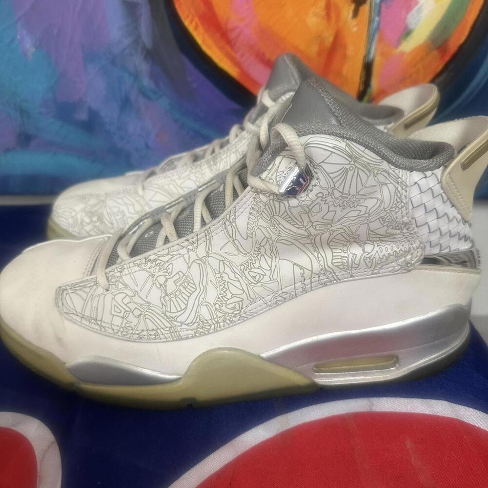 Jordan Men's White and Grey Trainer